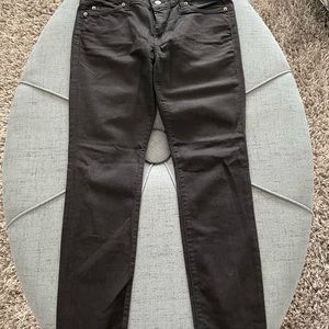 7 for all mankind Gwenevere Super Skinny Black Jeans Size 29